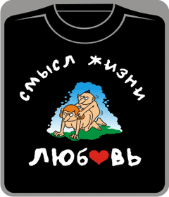 Прикольные футболки: камасутра: смысл жизни